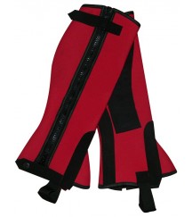  Neoprene Chaps Velcro Red