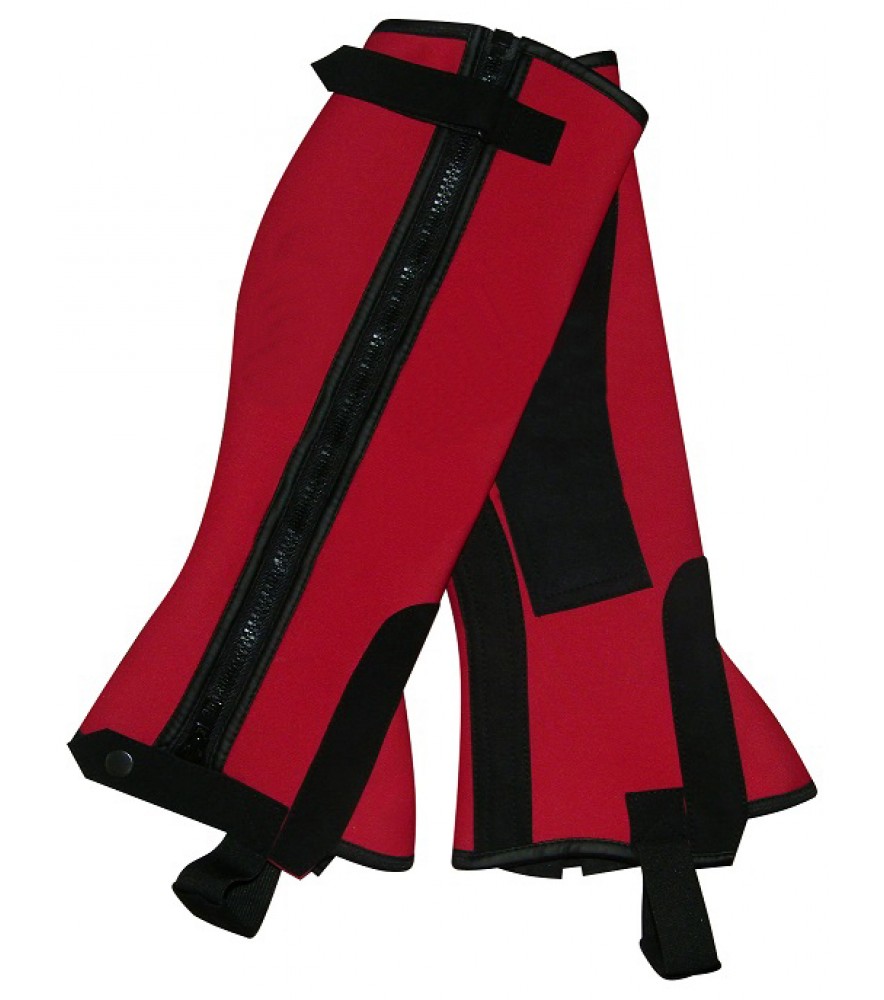  Neoprene Chaps Velcro Red 