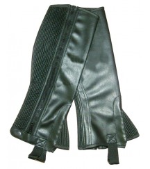 Synthetic Leather Chpas Button Black