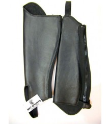 Burnish Leather Gaiter Black