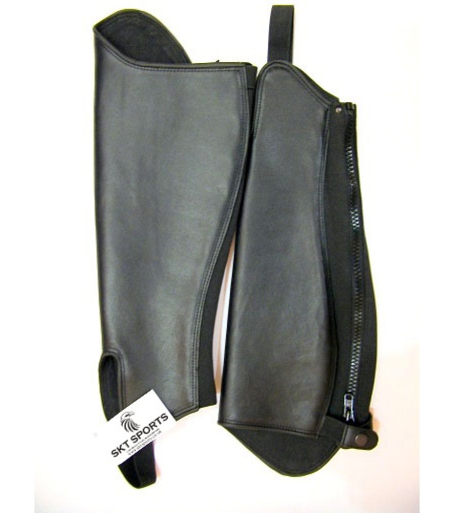 Burnish Leather Gaiter Black 