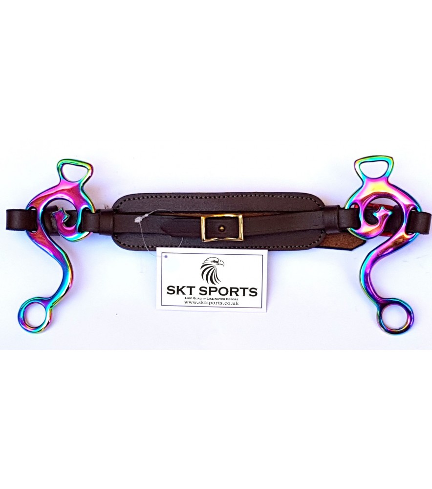 Hackamore S.Steel Rainbow  Brown Leather 