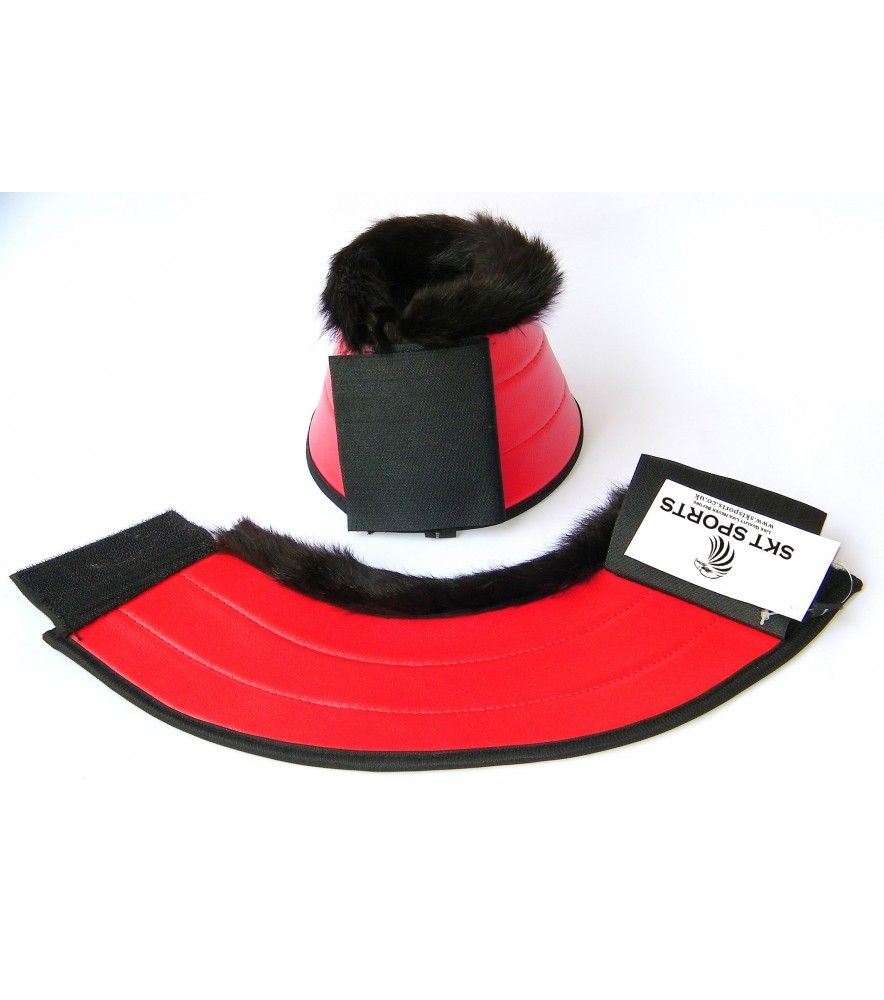 Rabbit Skin Bell Boots Red 