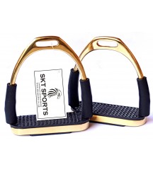 Flexi Stirrups Brass Golden