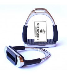 Flexi Stirrups Polished Black Treads