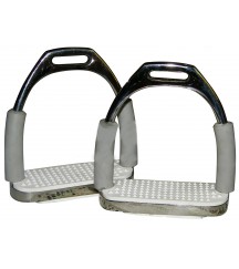 Flexi Stirrups Polished White Treads