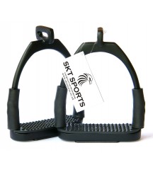 Flexi Offset Eye Stirrups Black