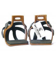 Aluminum Cage Stirrups Brown