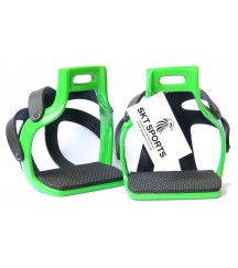Aluminum Cage Stirrups Green