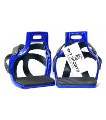 Aluminum Cage Stirrups N.Blue