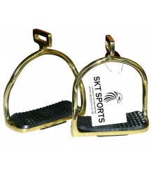 Double Bent Black Treads Brass