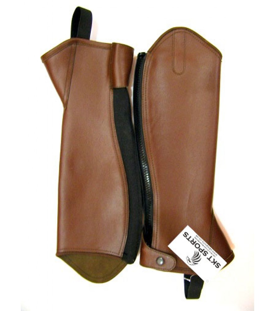 Burnish Leather Gaiter Brown 