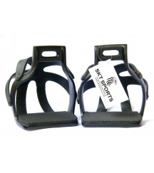 Aluminum Cage Stirrups Black